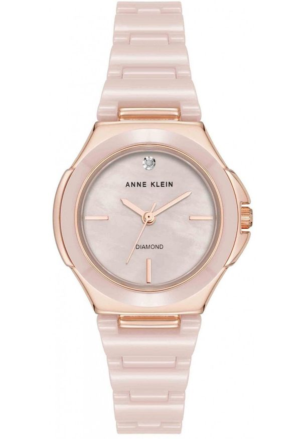 Zegarek damski Anne Klein AK-5112RGBH różowe złoto. Kolor: różowy, złoty, wielokolorowy