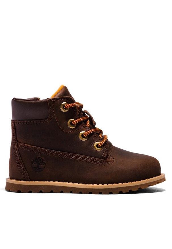 Timberland Trzewiki Pokey Pine 6In Boot With TB0A2NC39311 Brązowy. Kolor: brązowy. Materiał: skóra