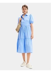 Desigual Sukienka koszulowa Alejandria 24SWVW82 Niebieski Loose Fit. Kolor: niebieski. Materiał: bawełna. Typ sukienki: koszulowe #3