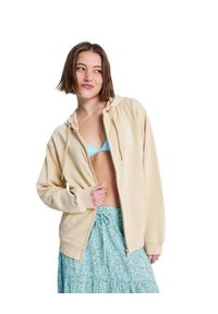 Roxy - Bluza na zamek dla Kobiety SURF STOKED ZIP TERRY Beżowy. Typ kołnierza: kaptur. Kolor: beżowy. Materiał: bawełna, tkanina, poliester #2