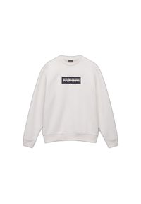 Bluza z logo Napapijri B-Box C. Typ kołnierza: kaptur. Kolor: biały #1