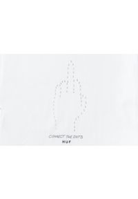 Koszulka turystyczna męska HUF Connect The Dots. Kolor: biały. Materiał: bawełna #2