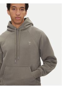 AMI PARIS - AMI Paris Bluza USW274.747 Khaki Regular Fit. Kolor: brązowy. Materiał: bawełna #4