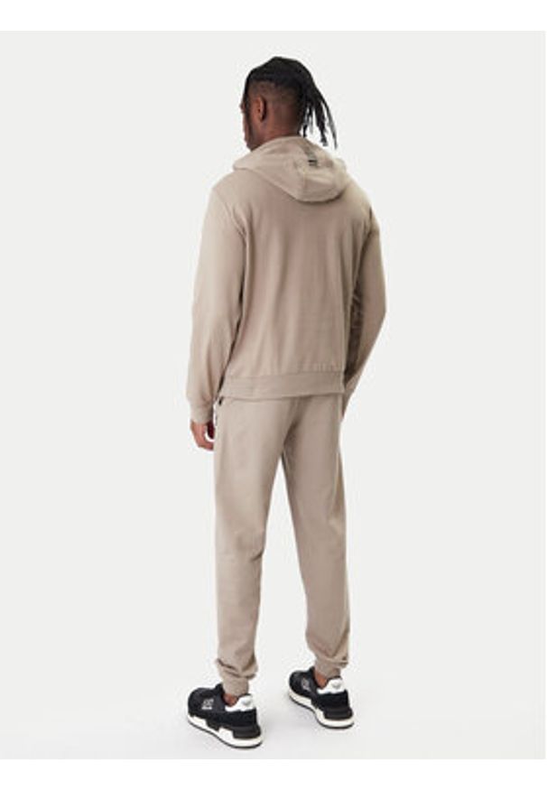 EA7 Emporio Armani Dres 8NPV64 PJVRZ U6167 Beżowy Regular Fit. Kolor: beżowy. Materiał: bawełna