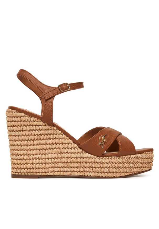 Steve Madden Espadryle 11005570 Brązowy. Kolor: brązowy. Materiał: skóra