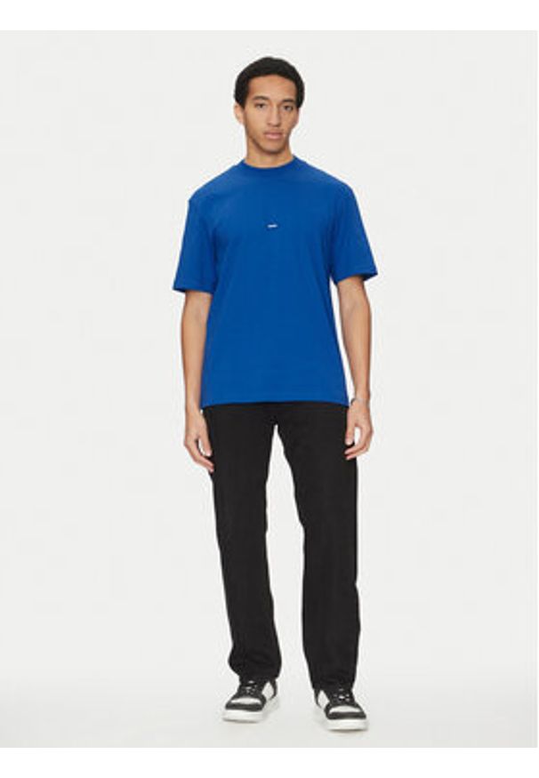 Hugo - HUGO T-Shirt Nieros 50509991 Niebieski Regular Fit. Kolor: niebieski. Materiał: bawełna