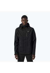 Kurtka przeciwdeszczowa męska Helly Hansen Juell Storm. Kolor: czarny. Sport: turystyka piesza #1