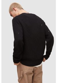 AllSaints sweter męski kolor czarny lekki. Okazja: na co dzień. Kolor: czarny. Długość rękawa: długi rękaw. Długość: długie. Styl: casual #3