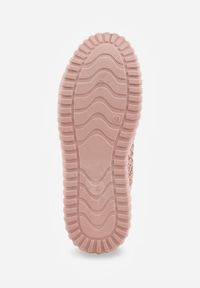 Renee - Różowe Sneakersy Vices na Platformie z Ażurową Cholewką Lumerise. Okazja: na co dzień. Kolor: różowy. Szerokość cholewki: normalna. Wzór: ażurowy. Obcas: na platformie #3