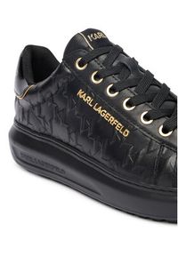 Karl Lagerfeld - KARL LAGERFELD Sneakersy KL67549E Czarny. Kolor: czarny. Materiał: skóra
