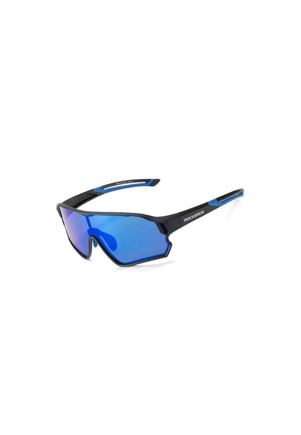 ROCKBROS - Okulary rowerowe Bikeline. Kolor: niebieski, czarny, wielokolorowy. Sport: turystyka piesza