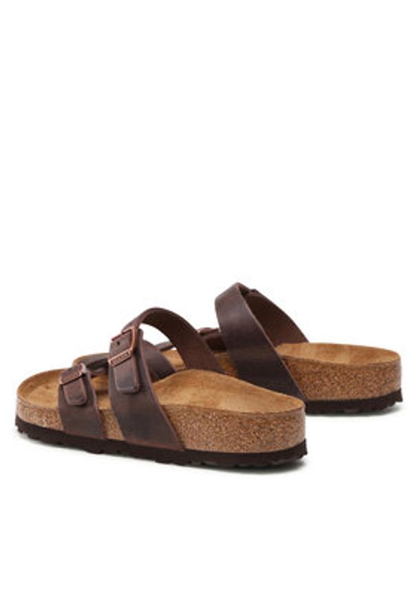 Birkenstock Japonki Mayari 0171321 Brązowy. Kolor: brązowy. Materiał: skóra, nubuk
