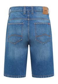 Mustang Szorty jeansowe Jackson 1016457 Niebieski Straight Fit. Kolor: niebieski. Materiał: bawełna