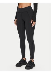 Reebok Legginsy Lux Tight 100028136 Czarny Slim Fit. Kolor: czarny. Materiał: syntetyk