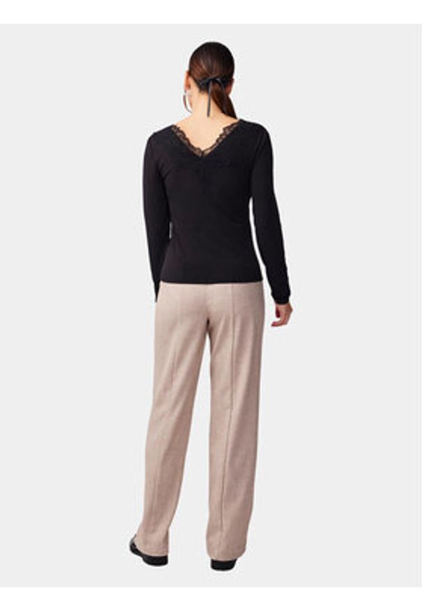 YAS Bluzka Lori 26032834 Czarny Regular Fit. Kolor: czarny. Materiał: syntetyk