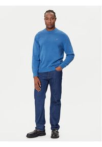 Calvin Klein Jeans Sweter LV04RC309G Niebieski Regular Fit. Kolor: niebieski. Materiał: bawełna #5