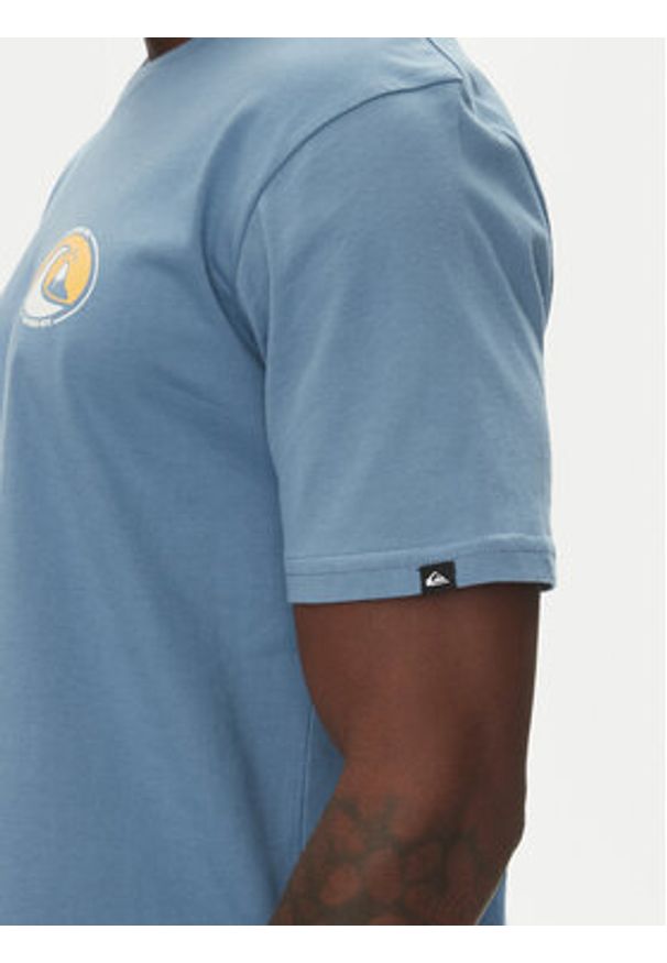 Quiksilver T-Shirt Ev Flower Chaos Ss EQYZT08050 Niebieski Regular Fit. Kolor: niebieski. Materiał: bawełna