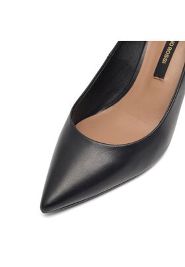 Gino Rossi - GINO ROSSI Czółenka V255-03 Czarny. Kolor: czarny. Materiał: skóra. Obcas: na szpilce