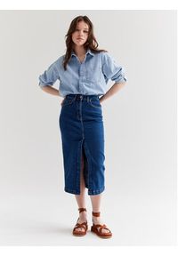 Americanos Spódnica jeansowa Georgia Niebieski Slim Fit. Kolor: niebieski. Materiał: jeans, bawełna #3