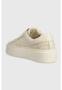 BOSS sneakersy Ashlee kolor beżowy 50498593. Zapięcie: sznurówki. Kolor: beżowy. Materiał: guma. Obcas: na platformie #3