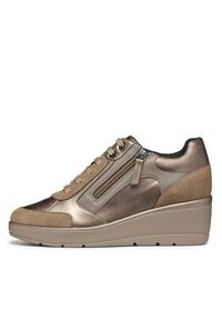 Geox Sneakersy D Ilde D36RAC 0BN22 C6692 Złoty. Kolor: złoty. Materiał: skóra #3