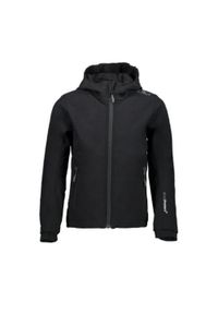 Kurtka dziecięca turystyczna CMP 3A29385N. Okazja: na co dzień. Typ kołnierza: kaptur. Kolor: czarny. Materiał: softshell. Styl: sportowy, casual. Sport: turystyka piesza
