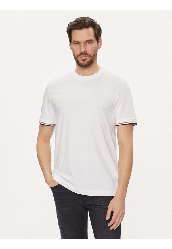 BOSS - Boss T-Shirt Thompson 04 50501097 Biały Regular Fit. Kolor: biały. Materiał: bawełna