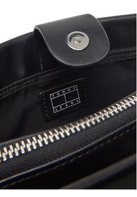 Tommy Jeans Torebka Tjw American Cool Shoulder Bag AW0AW17295 Czarny. Kolor: czarny. Materiał: skórzane