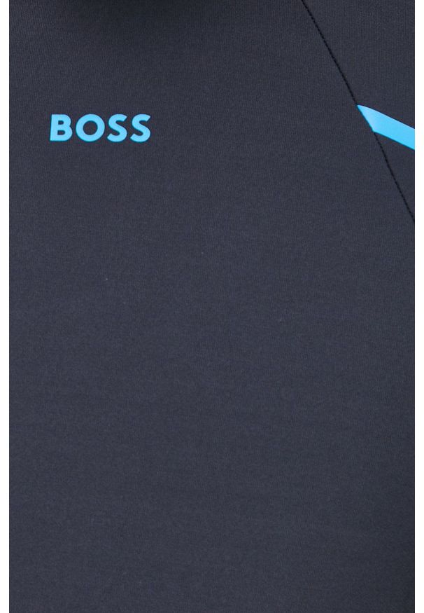 BOSS bluza BOSS ATHLEISURE męska kolor granatowy melanżowa. Okazja: na co dzień. Kolor: niebieski. Materiał: materiał. Wzór: melanż. Styl: casual