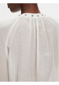 Pinko - PINKO Bluzka Darren Blusa 105281 A2M7 Z05 Biały Regular Fit. Kolor: biały. Materiał: bawełna