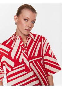 Seidensticker Sukienka codzienna 60.135012 Czerwony Regular Fit. Okazja: na co dzień. Kolor: czerwony. Materiał: bawełna. Typ sukienki: proste. Styl: casual #2