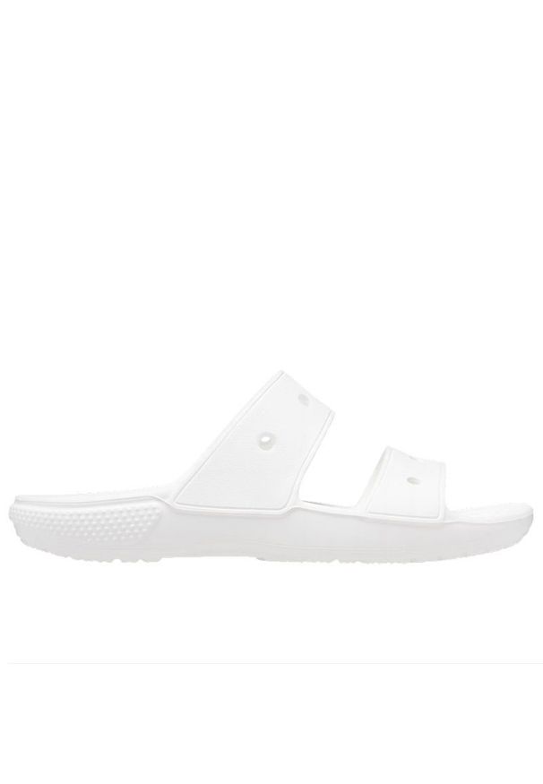 Klapki Crocs Classic Sandal 206761-100 - białe. Kolor: biały. Materiał: materiał. Sezon: lato. Obcas: na platformie