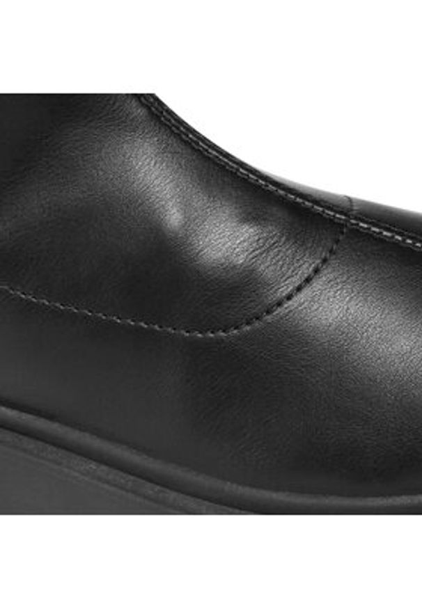 DeeZee Kozaki WS1901-03 Czarny. Kolor: czarny. Materiał: skóra