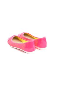 Born2be - Różowe Neonowe Baleriny Ranes. Nosek buta: okrągły. Zapięcie: bez zapięcia. Kolor: różowy. Materiał: materiał, koronka, jeans, skóra, lakier. Wzór: ażurowy. Obcas: na płaskiej podeszwie. Styl: wakacyjny #5