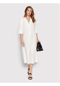 Imperial Sukienka codzienna ACIODEM Biały Regular Fit. Okazja: na co dzień. Kolor: biały. Materiał: syntetyk. Typ sukienki: proste. Styl: casual #2