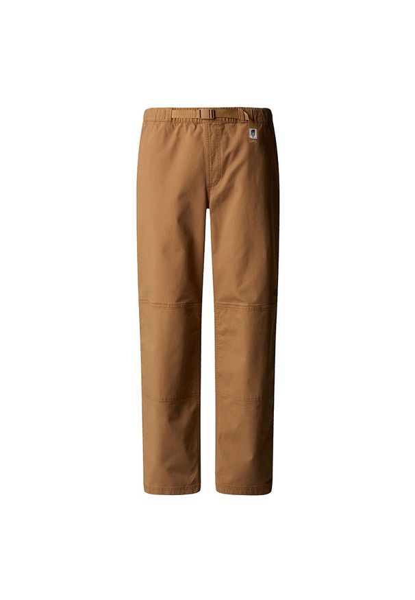 Spodnie męskie The North Face Beta Utility 0A8B621731 - brązowe. Kolor: brązowy. Materiał: elastan, bawełna, materiał. Sport: wspinaczka