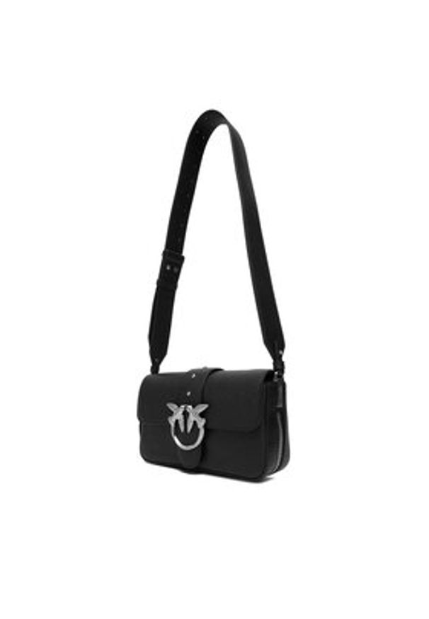 Pinko - PINKO Torebka Love One Slouchy Zip Mini AI 25-26 PLTT 105345 A2JG Czarny. Kolor: czarny. Materiał: skórzane