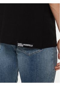 Karl Lagerfeld Jeans T-Shirt A1M17002 Czarny Regular Fit. Kolor: czarny. Materiał: bawełna