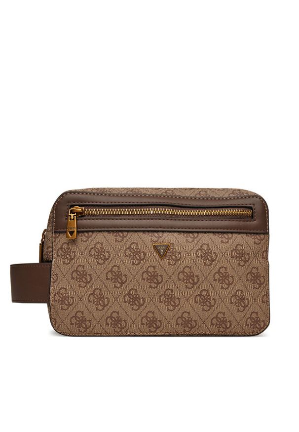 Guess Kosmetyczka PMLOLO P5239 Brązowy. Kolor: brązowy. Materiał: skóra