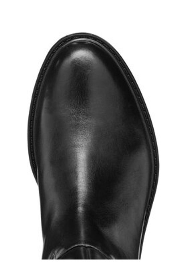 Geox Oficerki D Walk Pleasure D46TGD 00043 C9999 Czarny. Kolor: czarny. Materiał: skóra