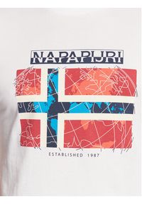 Napapijri T-Shirt S-Guiro NP0A4H22 Biały Regular Fit. Kolor: biały. Materiał: bawełna #2