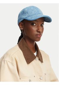 Calvin Klein Czapka z daszkiem Denim Emblem Burnout LV04F5042G Niebieski. Kolor: niebieski. Materiał: bawełna #4