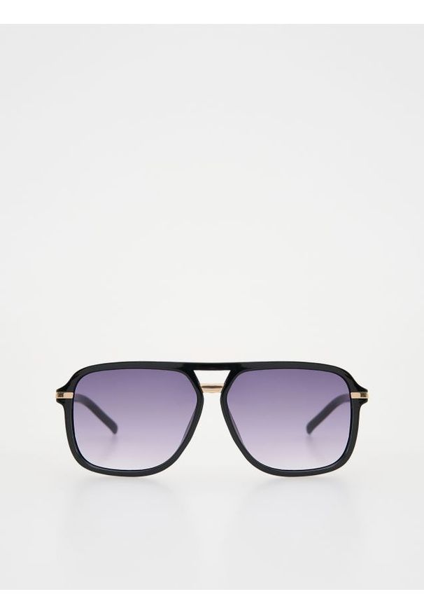 Reserved - Okulary przeciwsłoneczne aviator - czarny. Kolor: czarny