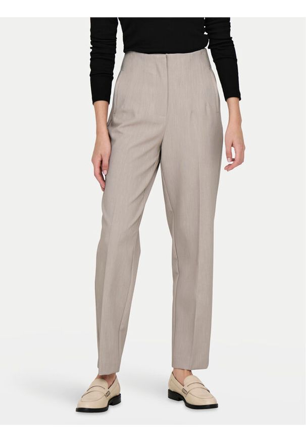 only - ONLY Chinosy Raven 15298565 Beżowy Regular Fit. Kolor: beżowy. Materiał: syntetyk