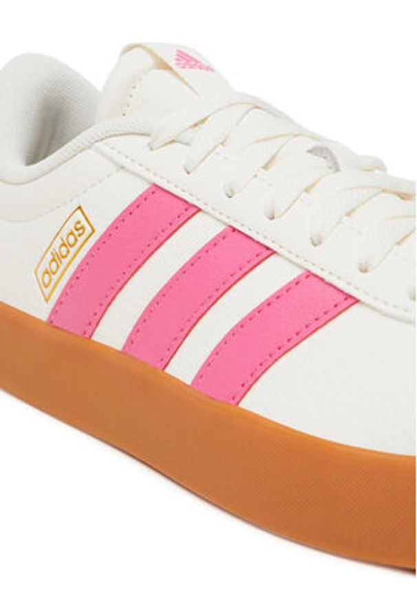 Adidas - adidas Sneakersy VL Court 3.0 Shoes JP5347 Biały. Kolor: biały. Materiał: skóra