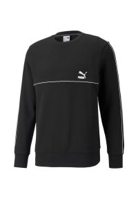 Bluza Puma Crew, Mężczyźni. Kolor: czarny. Materiał: materiał, bawełna #1