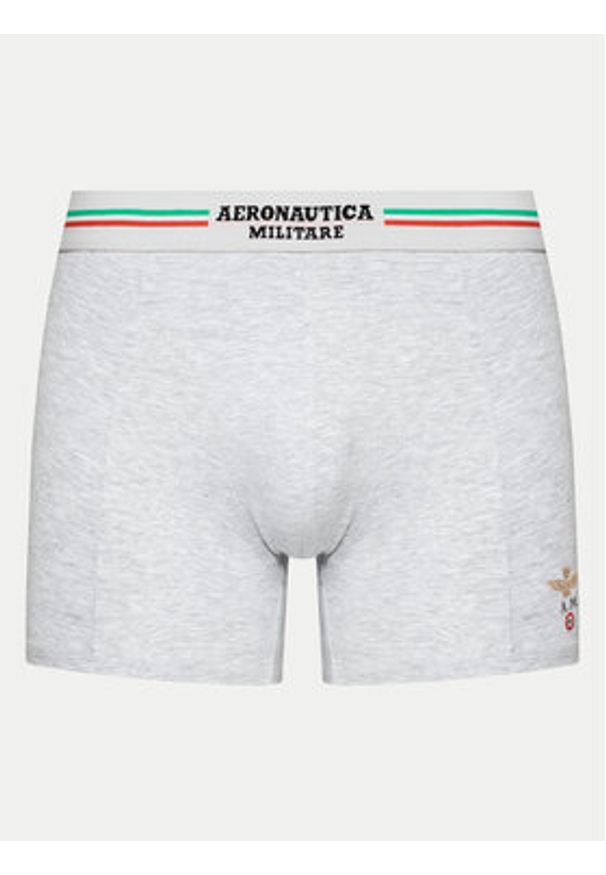 Aeronautica Militare Komplet 2 par bokserek AM1UBX002 Szary. Kolor: szary. Materiał: bawełna