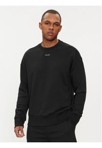 Calvin Klein Bluza Nano Logo K10K112870 Czarny Regular Fit. Kolor: czarny. Materiał: bawełna