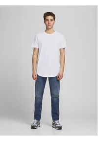 Jack & Jones - Jack&Jones T-Shirt Noa 12113648 Biały Long Line Fit. Kolor: biały. Materiał: bawełna #5