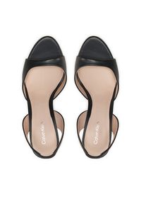 Calvin Klein Sandały Heel D'Orsay Sandal 90 Lth HW0HW02124 Czarny. Kolor: czarny. Materiał: skóra #6